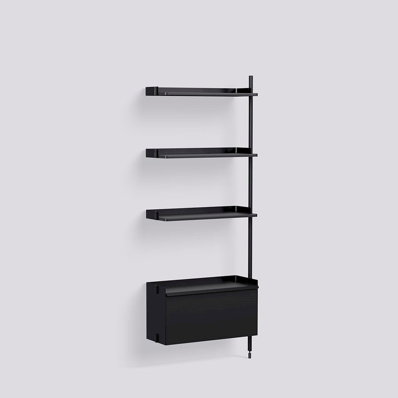 Étagère Modulable Pier System 130 - Add-On - Hay-Noir-The Woods Gallery