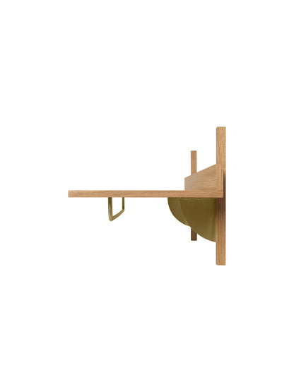 Étagère Sector Rack Shelf - Ferm Living-Chêne / Laiton-The Woods Gallery