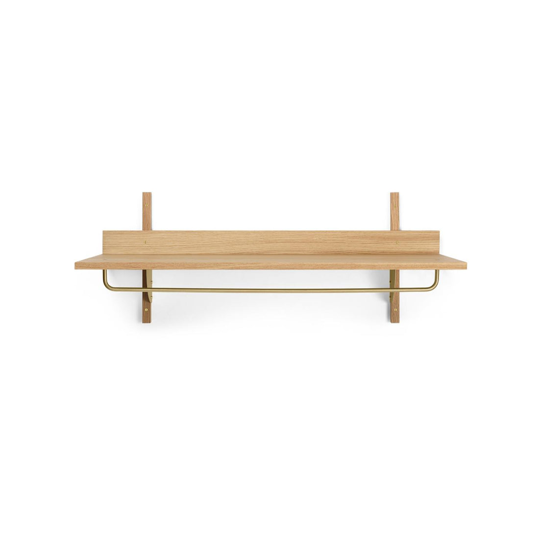Étagère Sector Rack Shelf - Ferm Living-Chêne / Laiton-The Woods Gallery