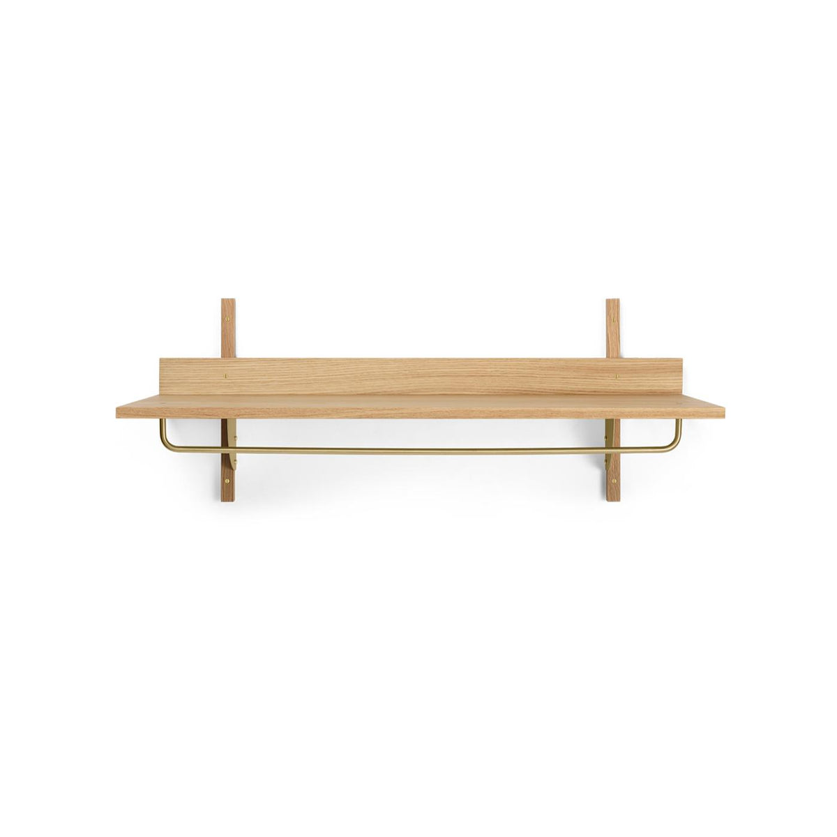 Étagère Sector Rack Shelf - Ferm Living-Chêne / Laiton-The Woods Gallery