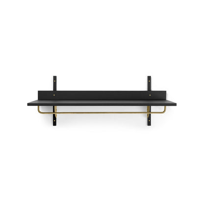 Étagère Sector Rack Shelf - Ferm Living-Frêne noir / Laiton-The Woods Gallery
