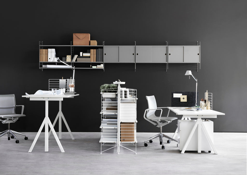 Étagère autoportante - String Furniture-Gris-The Woods Gallery