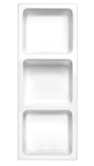 Étagère rangement 3 bacs en plastique L 78 cm - String Furniture-Blanc-The Woods Gallery