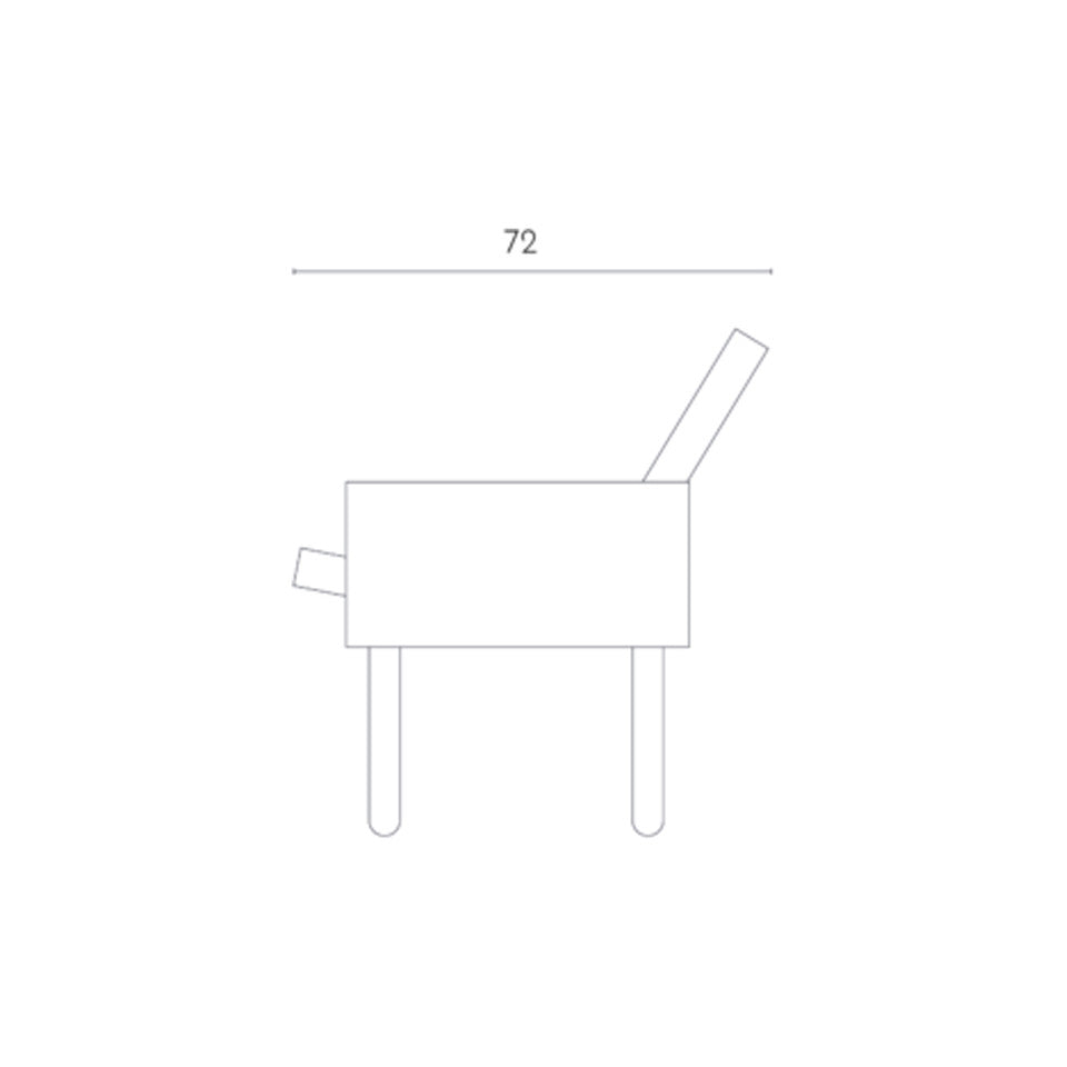 Fauteuil "BLOCK" de Jonas Lutz - La Chance-Tissus Gabriel Temps - Noir-The Woods Gallery