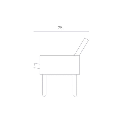 Fauteuil "BLOCK" de Jonas Lutz - La Chance-Tissus Gabriel Temps - Noir-The Woods Gallery