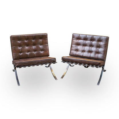 Fauteuil Barcelona de Mies van der Rohe - Knoll - Vintage-The Woods Gallery