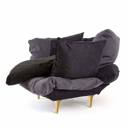 Fauteuil Comfy Armchair Charcoal Grey de Marcantonio - Seletti-The Woods Gallery