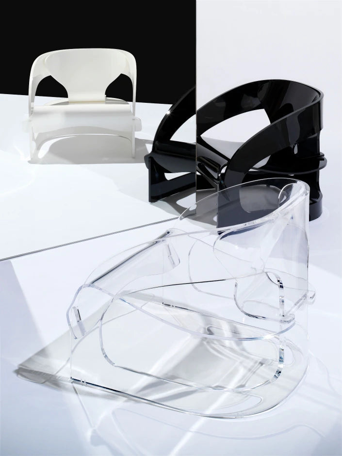 Fauteuil Joe Colombo de Joe Colombo - Kartell-Noir-The Woods Gallery