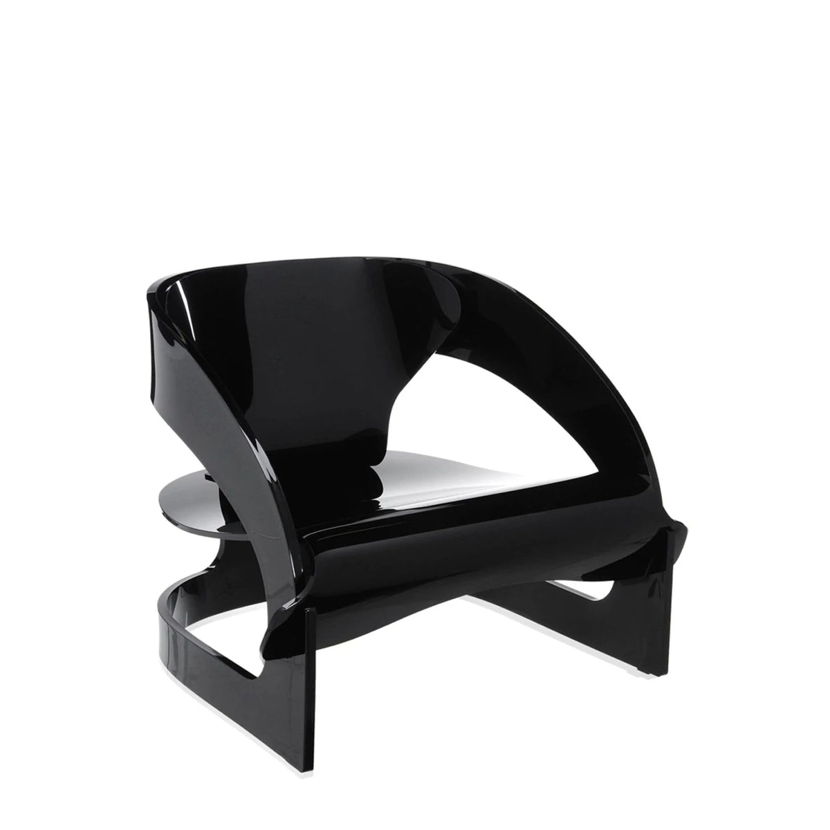 Fauteuil Joe Colombo de Joe Colombo - Kartell-Noir-The Woods Gallery