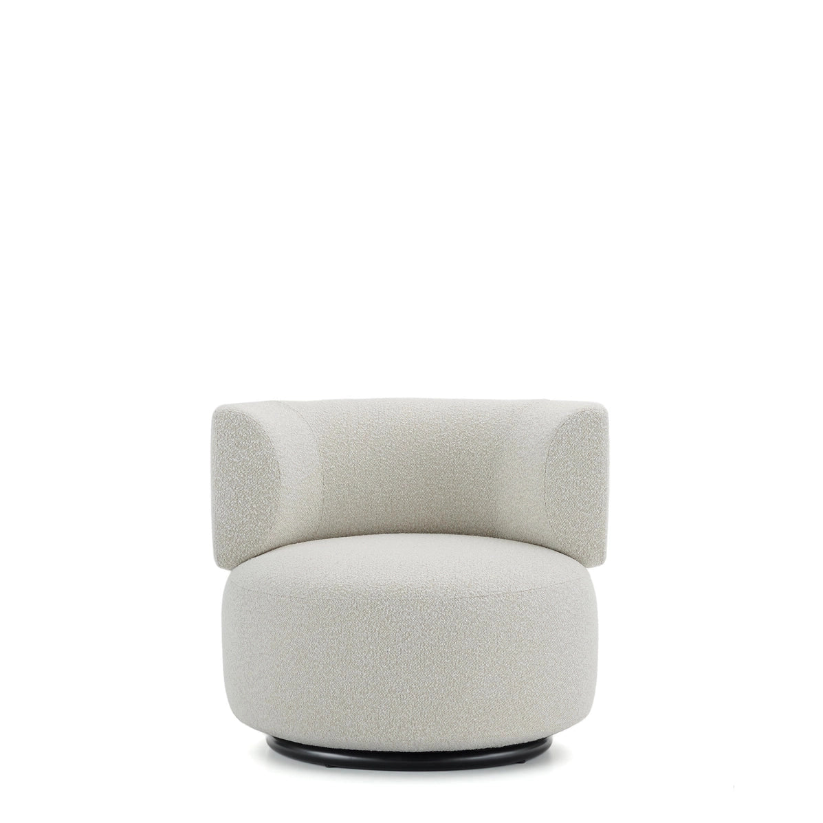 Fauteuil K-Wait tissu bouclé de Rodolfo Dordoni - Kartell-Bordeaux-The Woods Gallery