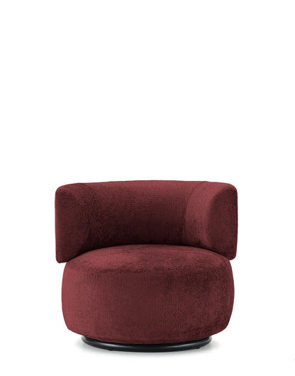 Fauteuil K-Wait tissu chenille de Rodolfo Dordoni - Kartell-Bordeaux-The Woods Gallery
