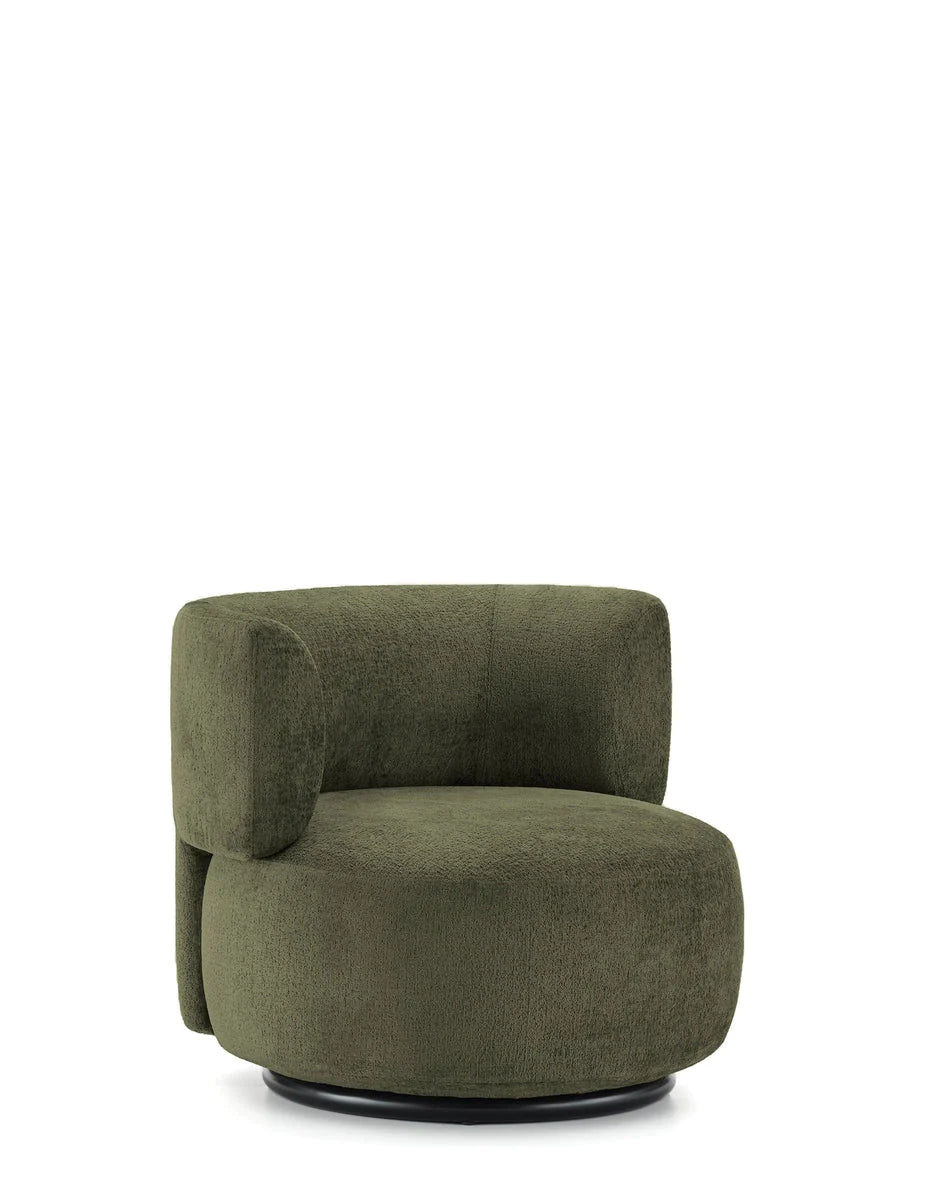 Fauteuil K-Wait tissu chenille de Rodolfo Dordoni - Kartell-Bordeaux-The Woods Gallery