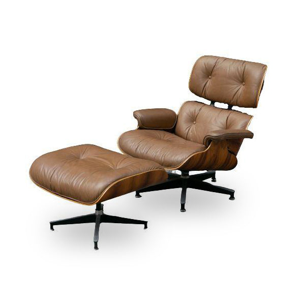Fauteuil Lounge Chair Beige de Charles & Ray Eames - Herman Miller - Vintage-The Woods Gallery
