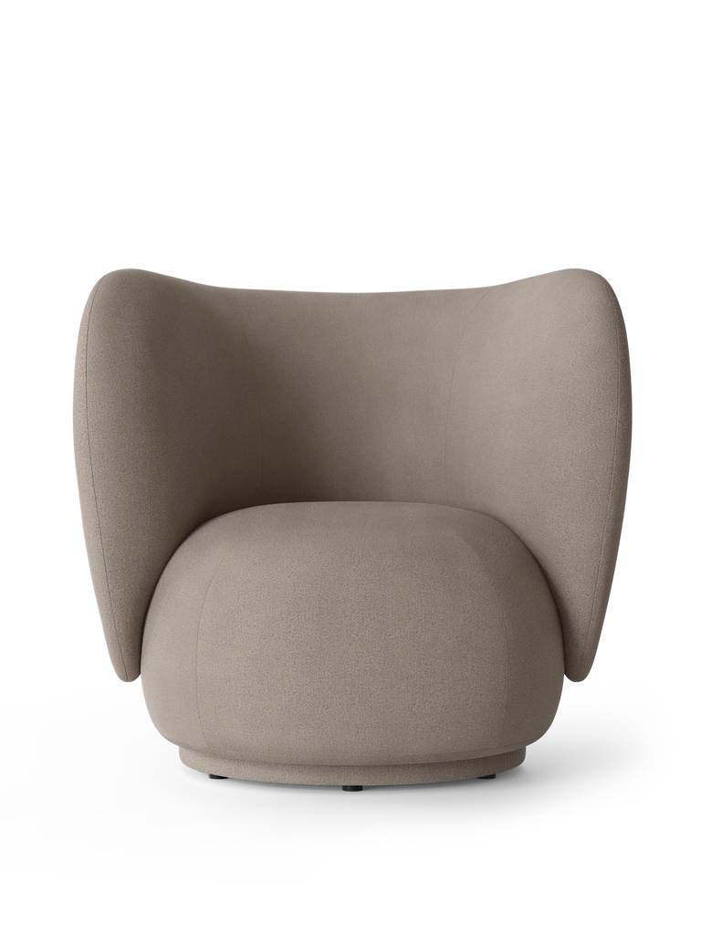 Fauteuil Rico - Brushed - Ferm Living-Blanc cassé-The Woods Gallery