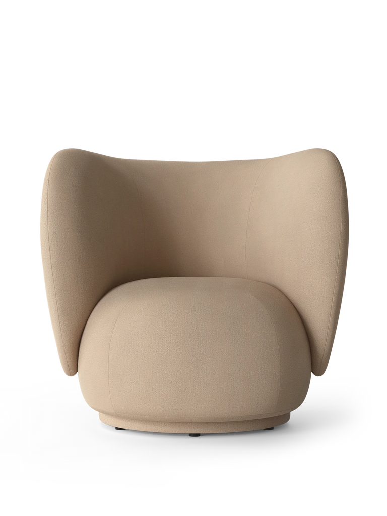 Fauteuil Rico - Brushed - Ferm Living-Blanc cassé-The Woods Gallery