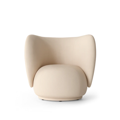 Fauteuil Rico - Brushed - Ferm Living-Blanc cassé-The Woods Gallery
