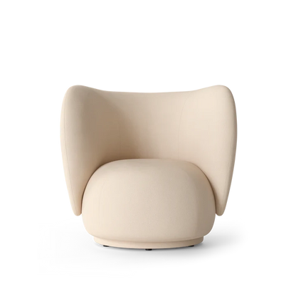 Fauteuil Rico - Brushed - Ferm Living-Blanc cassé-The Woods Gallery