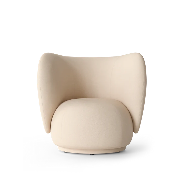 Fauteuil Rico - Brushed - Ferm Living-Blanc cassé-The Woods Gallery