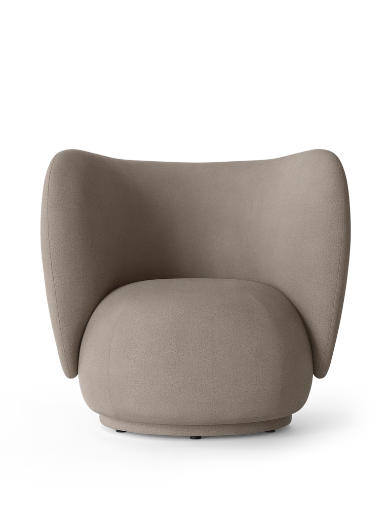 Fauteuil Rico - Brushed - Ferm Living-Gris clair-The Woods Gallery