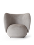 Fauteuil Rico - Faded Velvet - Ferm Living-Gris béton-The Woods Gallery