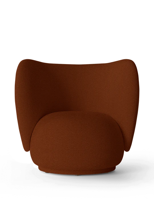 Fauteuil Rico Tonus - Ferm Living-Rouge/Marron-The Woods Gallery