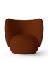 Fauteuil Rico Tonus - Ferm Living-Rouge/Marron-The Woods Gallery