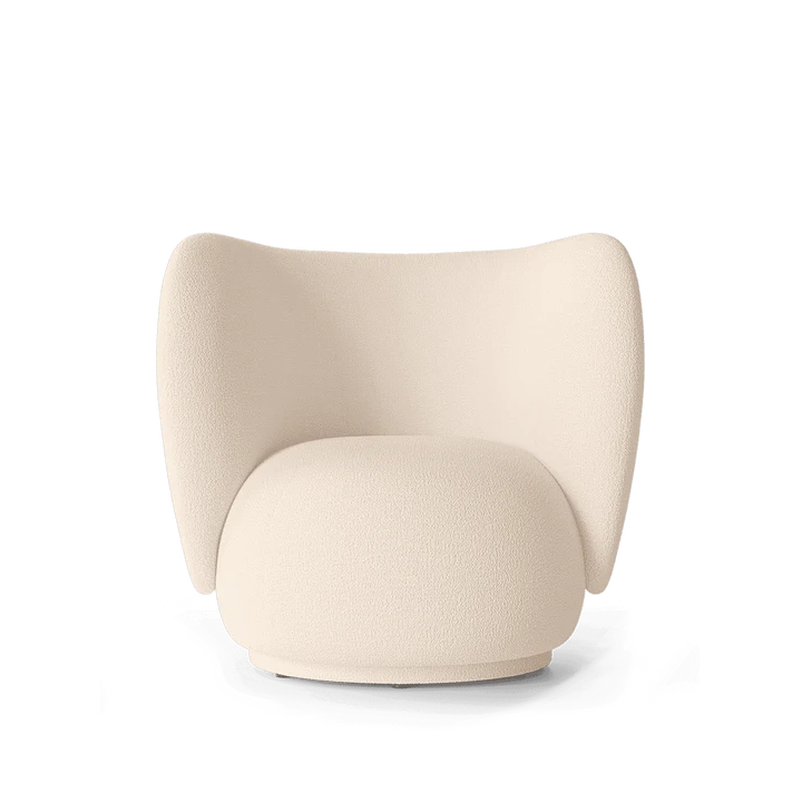 Fauteuil Rico - Wool Boucle - Ferm Living-Blanc cassé-The Woods Gallery