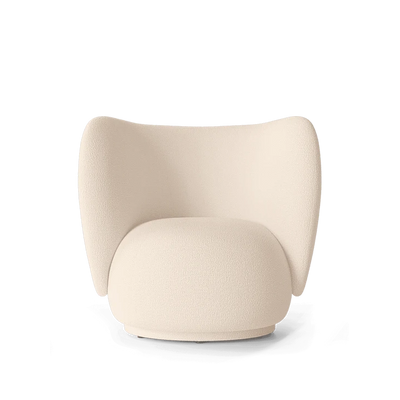 Fauteuil Rico - Wool Boucle - Ferm Living-Blanc cassé-The Woods Gallery