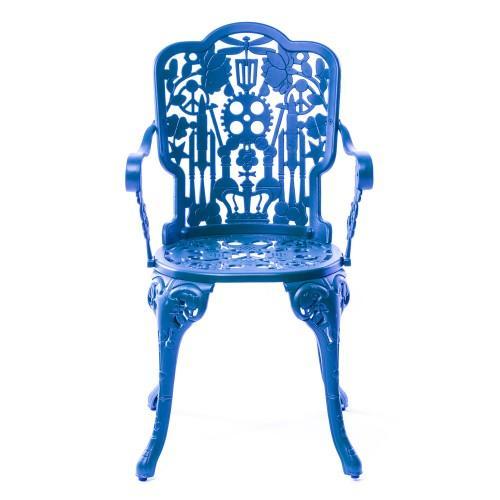 Fauteuil en aluminium de Studio Job - Seletti-Bleu-The Woods Gallery