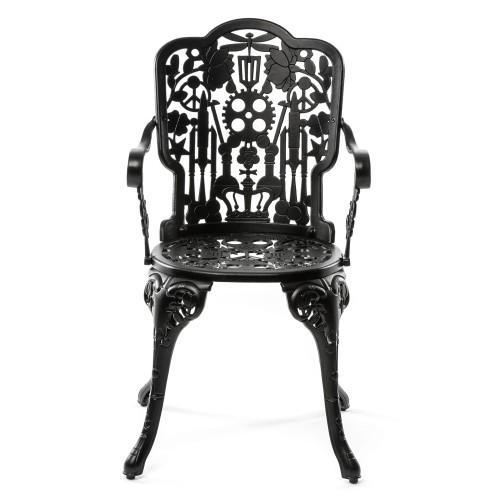 Fauteuil en aluminium de Studio Job - Seletti-Noir-The Woods Gallery