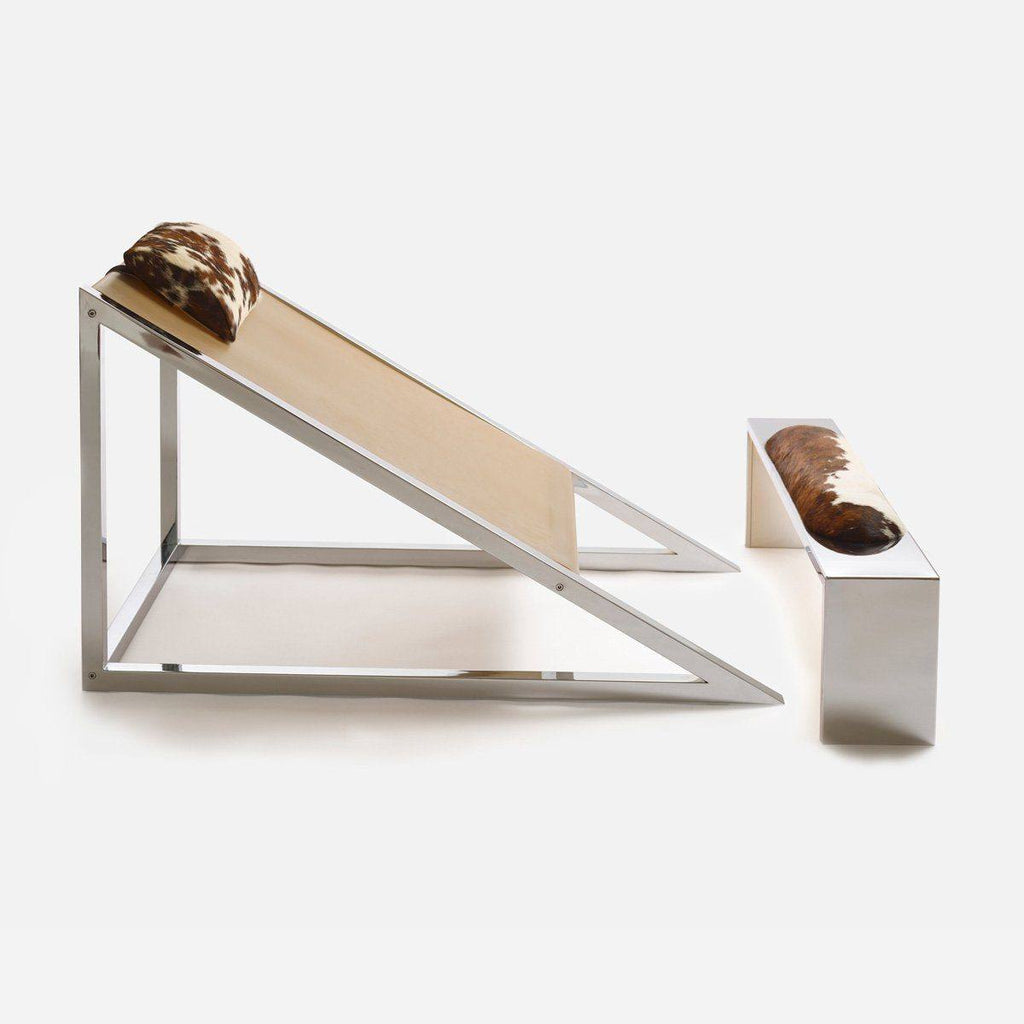 Fauteuil et Repose-Pieds Mies de Archizoom Associati / L 131 cm - Poltronova-The Woods Gallery