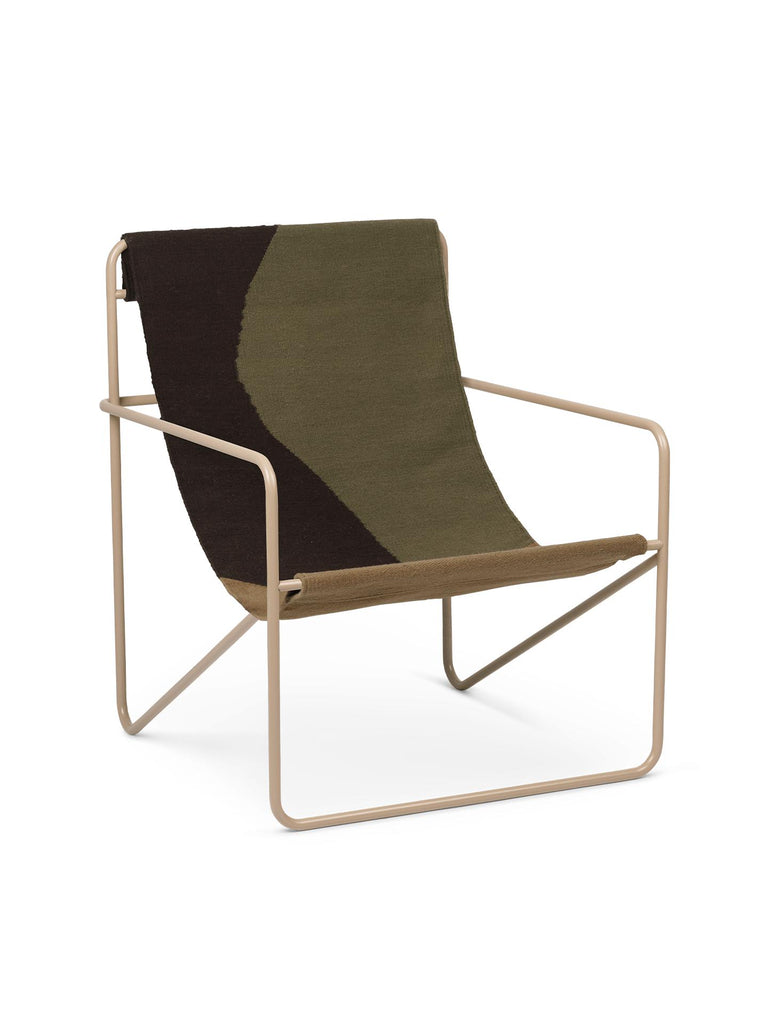 Fauteuil transat Lounge Chair Desert de Trine Andersen - Ferm Living-Cashmere - Dune-The Woods Gallery