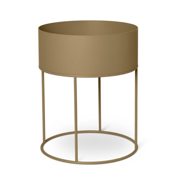 Jardinière Plant Box Round de Trine Andersen - Ferm Living-Noir-The Woods Gallery