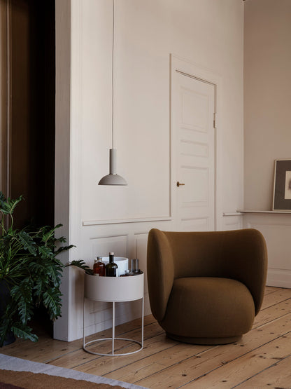 Jardinière Plant Box Round de Trine Andersen - Ferm Living-Noir-The Woods Gallery