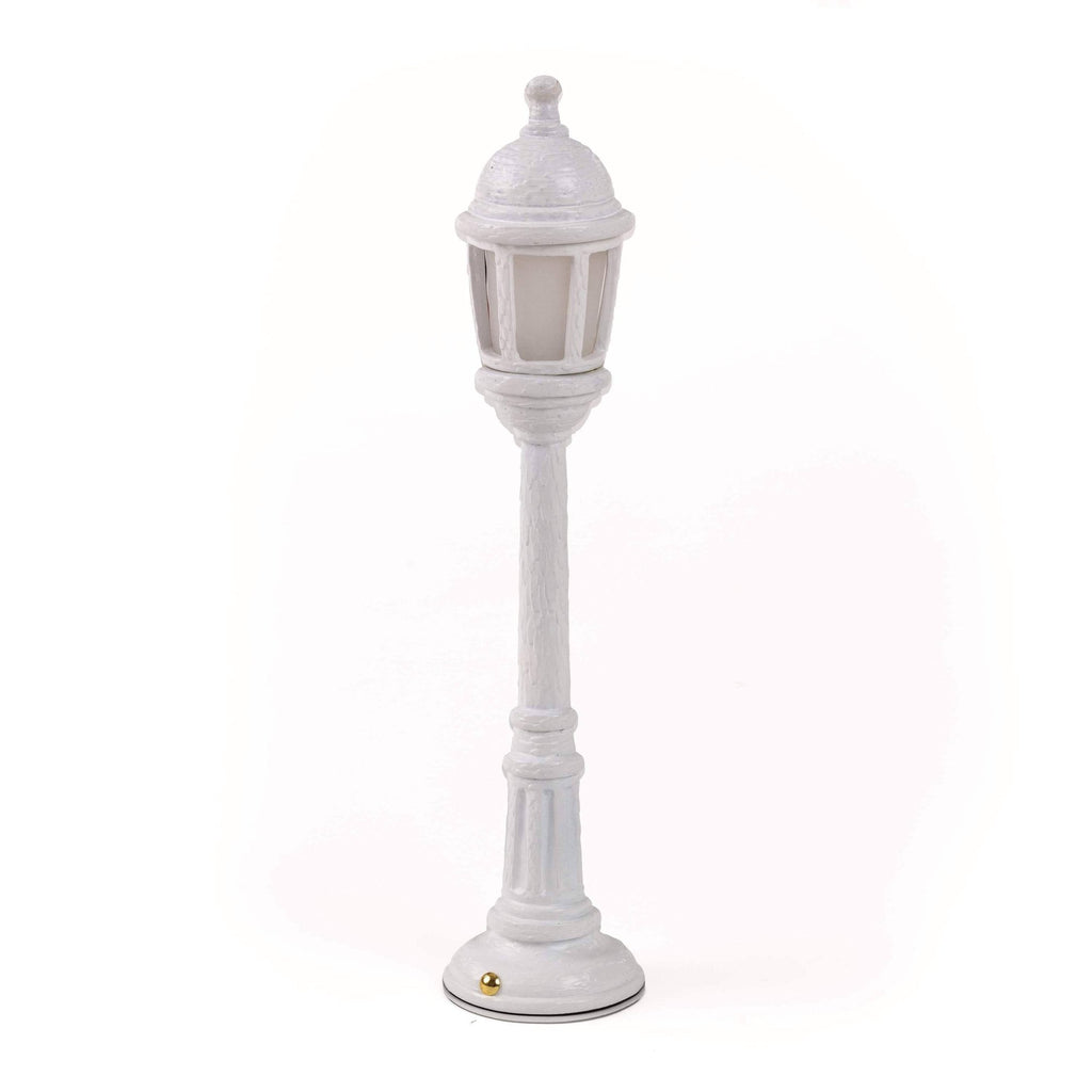 Lampadaire de table Street Lamp Dining de Studio Job - Seletti-Blanc-The Woods Gallery