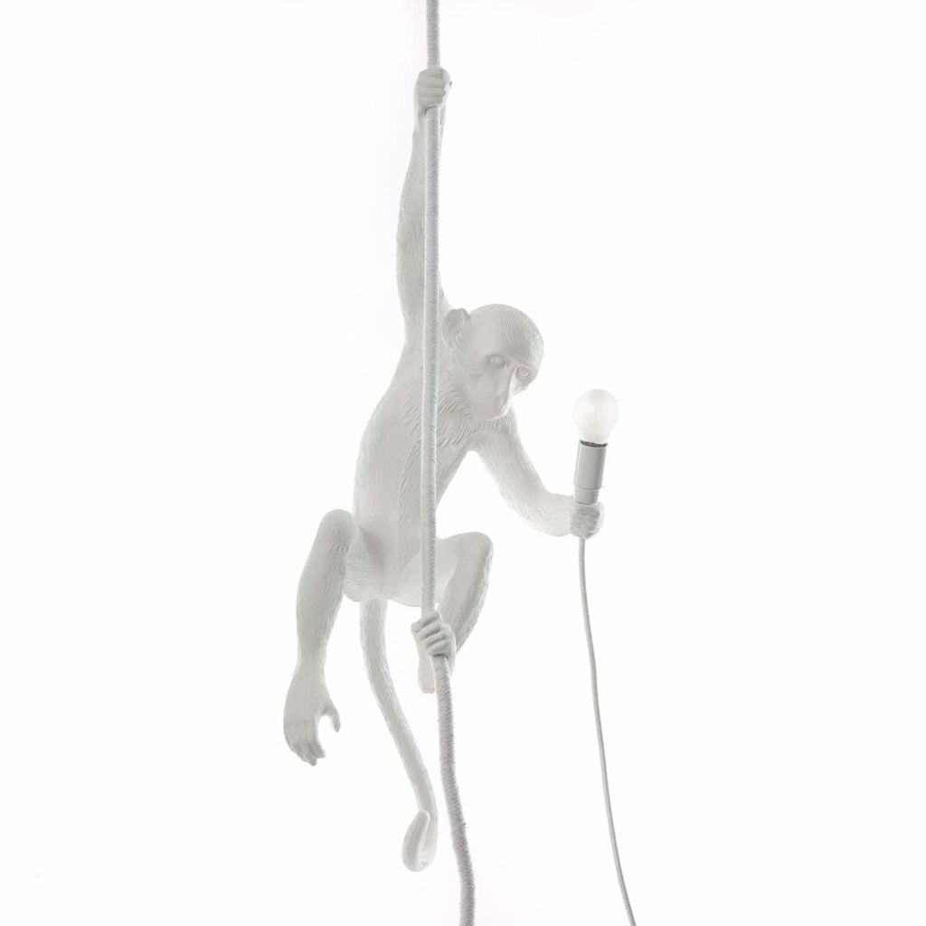Lampe Singe (pour plafond) Hanging de Marcantonio - Seletti-Blanc-The Woods Gallery