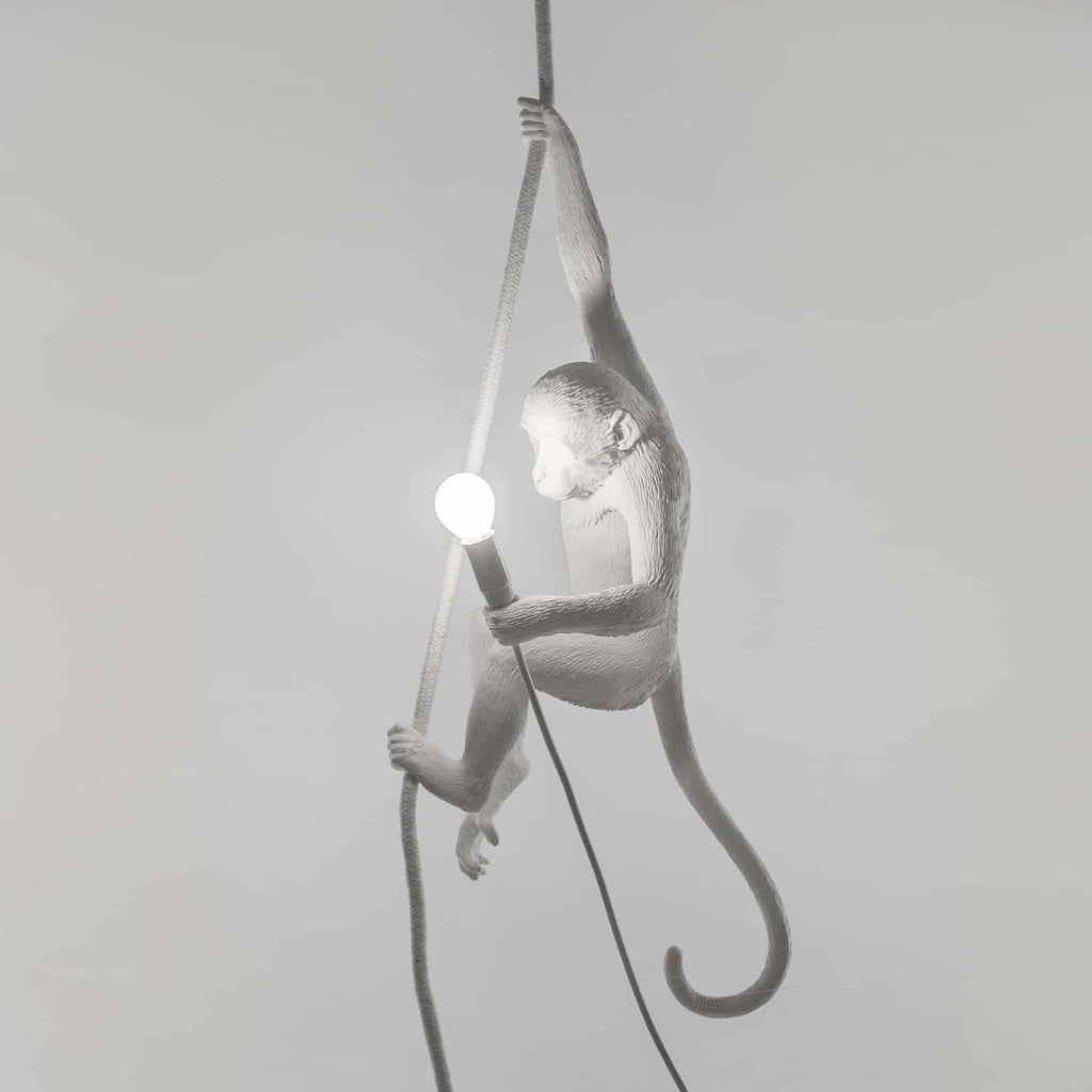 Lampe Singe (pour plafond) Hanging de Marcantonio - Seletti-Noir-The Woods Gallery