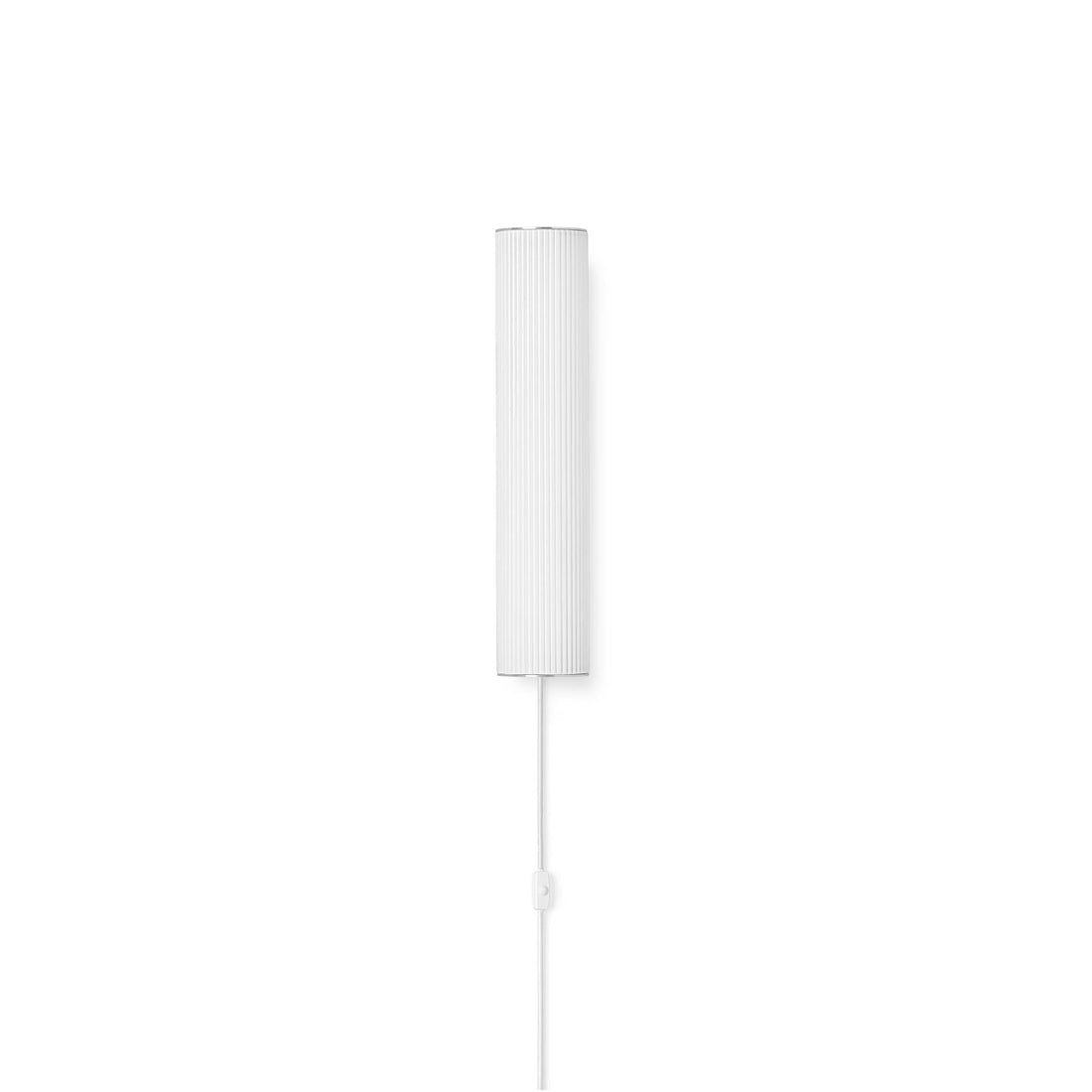 Lampe Vuelta Wall de Trine Andersen - Ferm Living-Blanc-Inox-Ø: 8.4 x H: 40 cm-The Woods Gallery