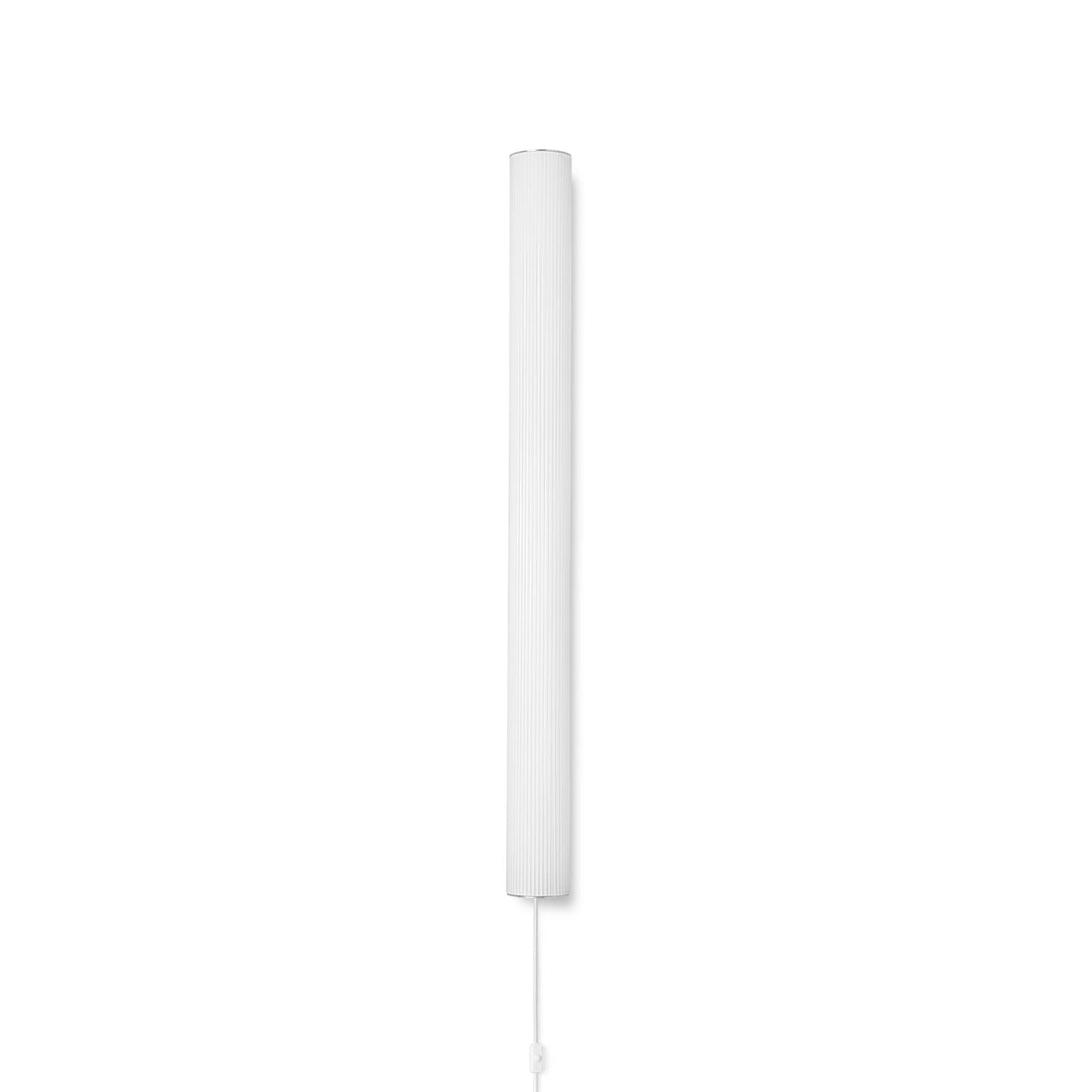 Lampe Vuelta Wall de Trine Andersen - Ferm Living-Blanc-Inox-Ø: 8.4 x H: 40 cm-The Woods Gallery