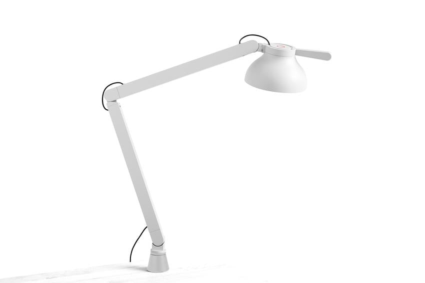 Lampe de bureau PC double arm with table insert de Pierre Charpin - Hay-Ash grey-The Woods Gallery