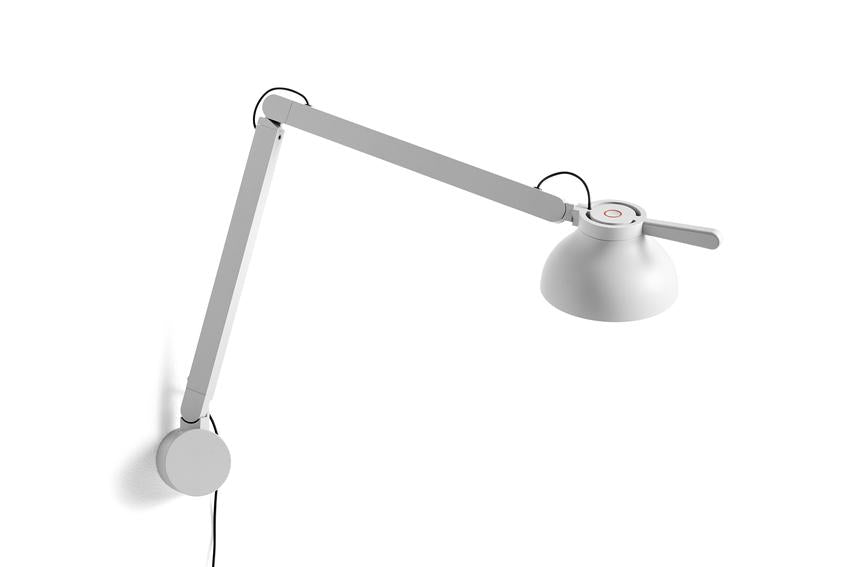 Lampe de bureau PC double arm with wall bracket de Pierre Charpin - Hay-Soft black-The Woods Gallery