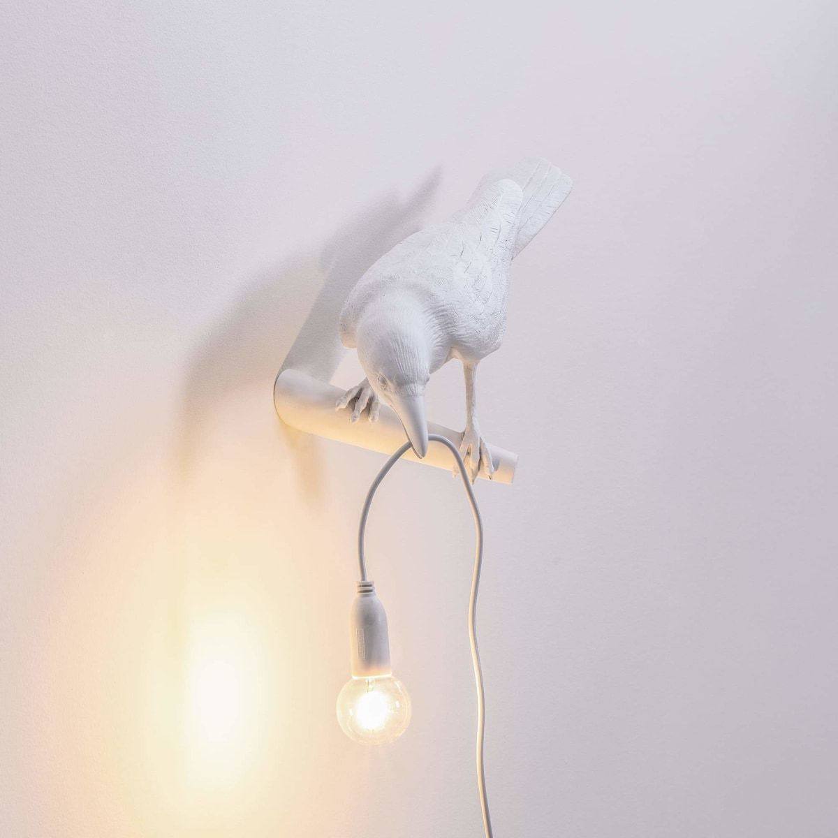 Lampe oiseau Bird Looking de Marcantonio - Seletti-Blanc-The Woods Gallery