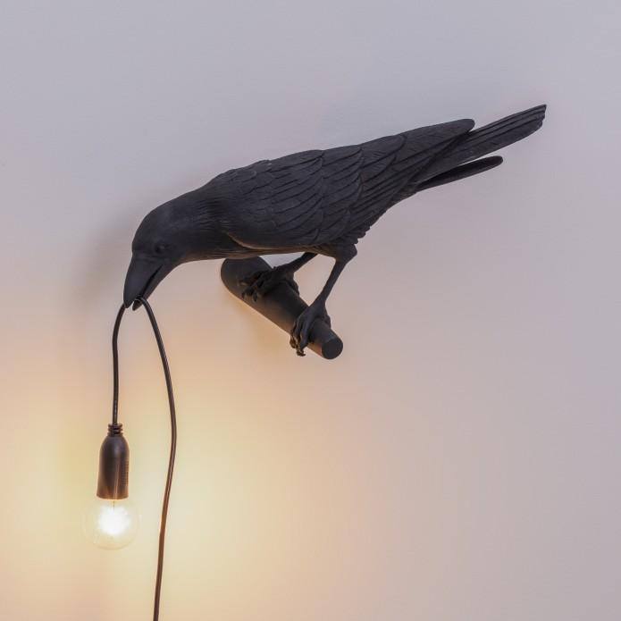 Lampe oiseau Bird Looking de Marcantonio - Seletti-Noir-The Woods Gallery
