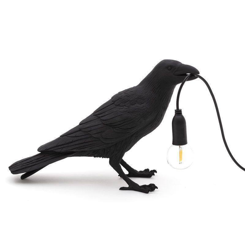 Lampe oiseau Bird Waiting de Marcantonio - Seletti-Blanc-The Woods Gallery