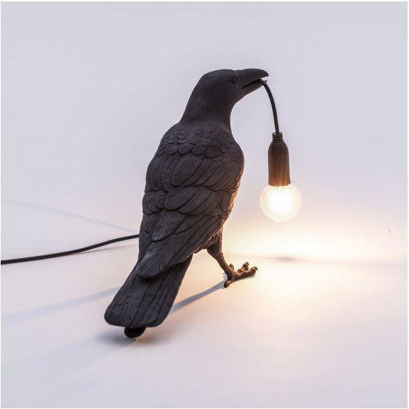 Lampe oiseau Bird Waiting de Marcantonio - Seletti-Blanc-The Woods Gallery