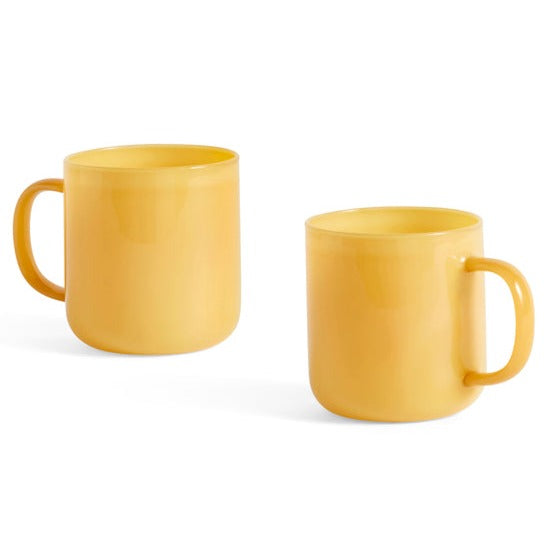 Lot de 2 mugs borosilicate - Hay-Jaune-The Woods Gallery