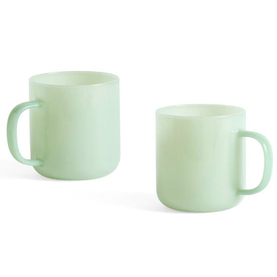 Lot de 2 mugs borosilicate - Hay-Vert clair-The Woods Gallery