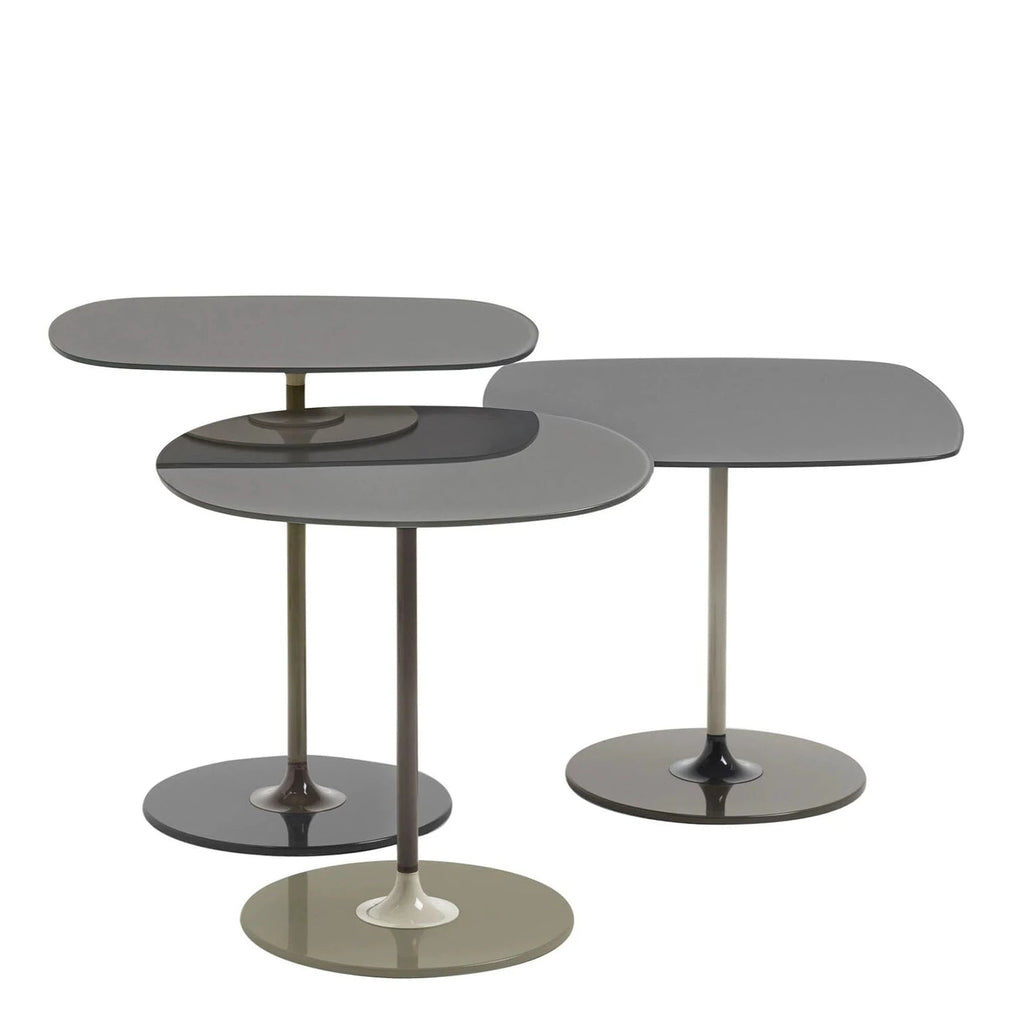 Lot de 3 tables d'appoint Thierry de Piero Lissoni - Kartell-Bleu-The Woods Gallery