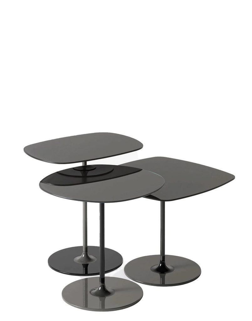 Lot de 3 tables d'appoint Thierry de Piero Lissoni - Kartell-Bleu-The Woods Gallery