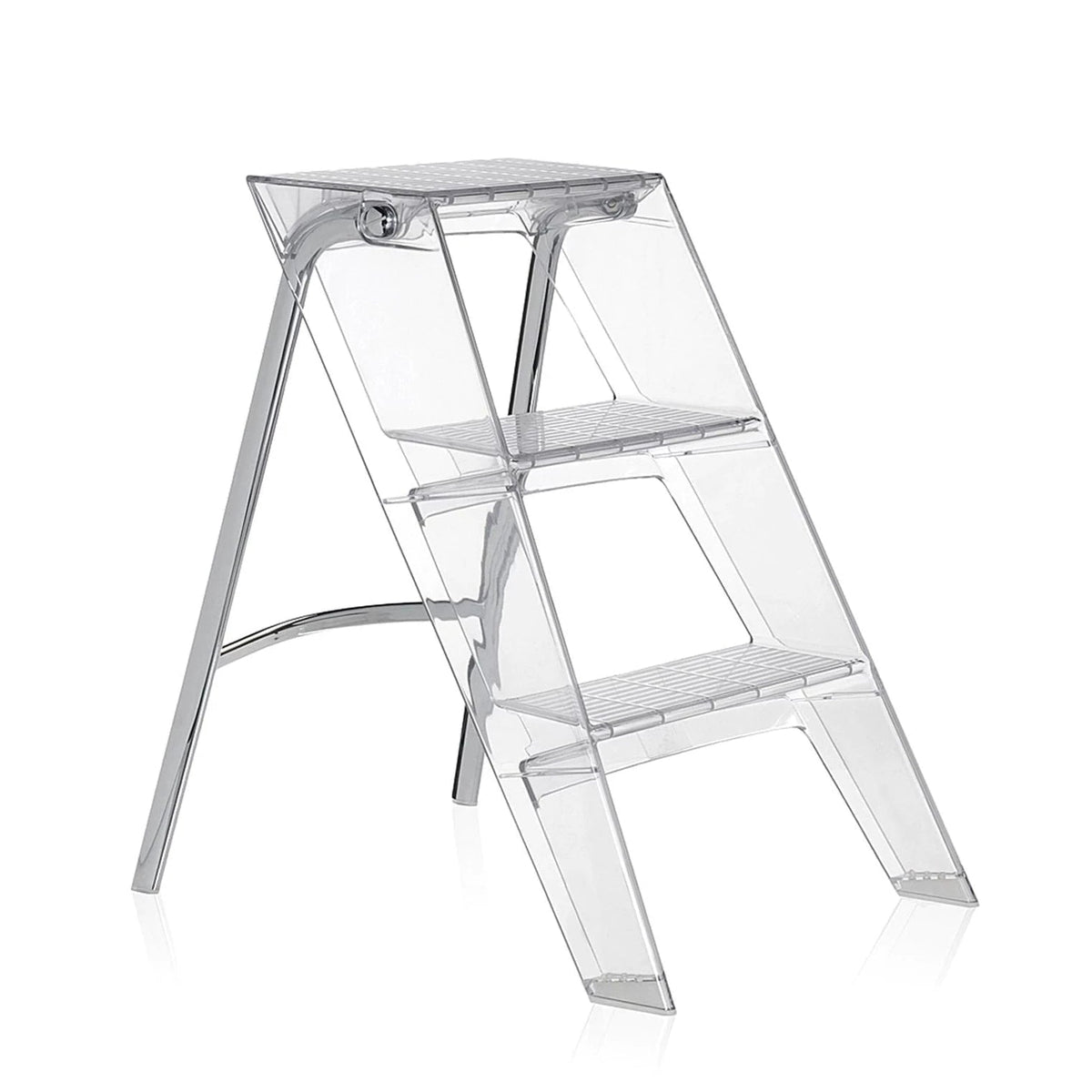 Marche pied - Escabeau Upper de Alberto Meda + Paolo Rizzatto - Kartell-Cristal-The Woods Gallery